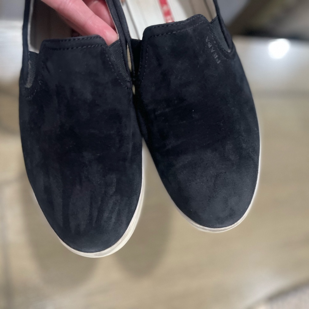PRADA Black Suede Slip-on Shoes/Sneakers W SZ 38 - Picture 3 of 13